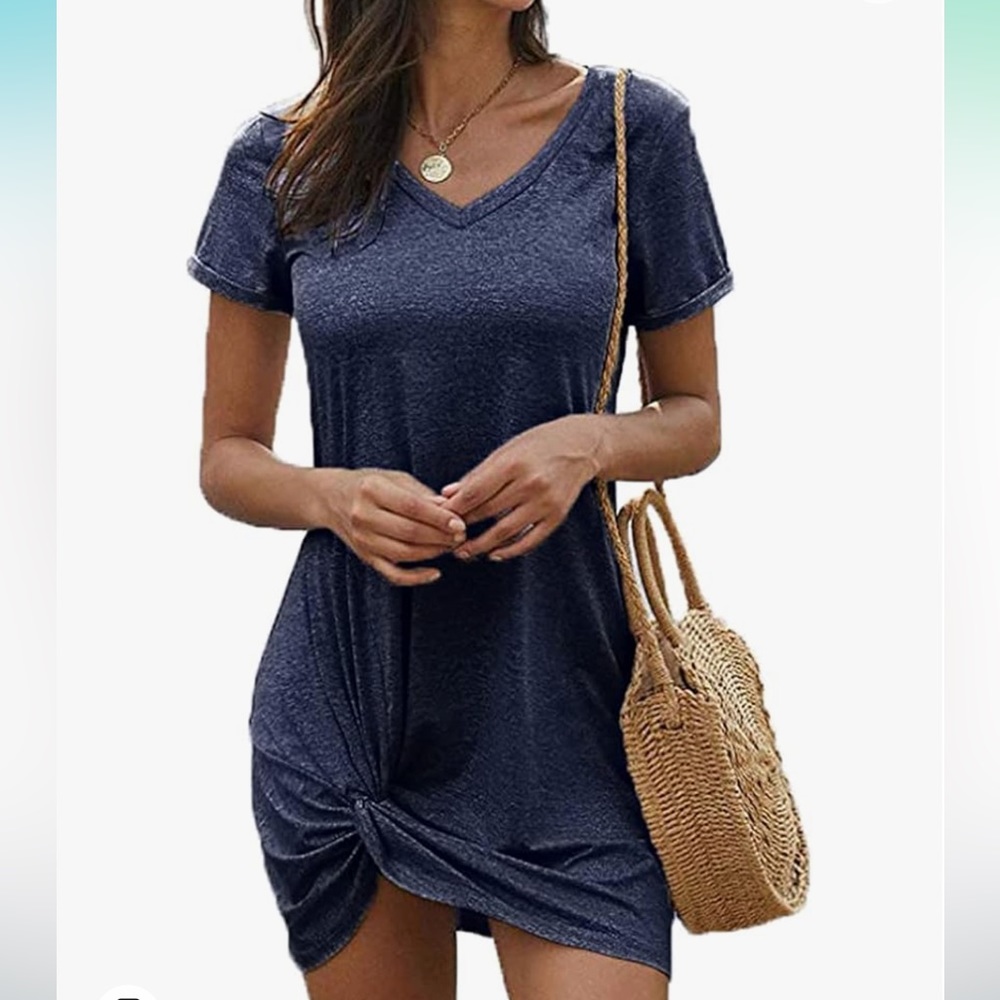 Twist Knot Tshirt Dress